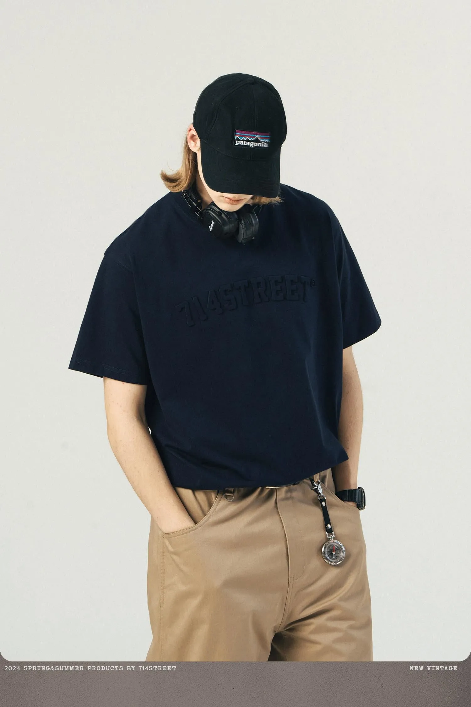 714STREET 3DロゴプリントT 714ST023