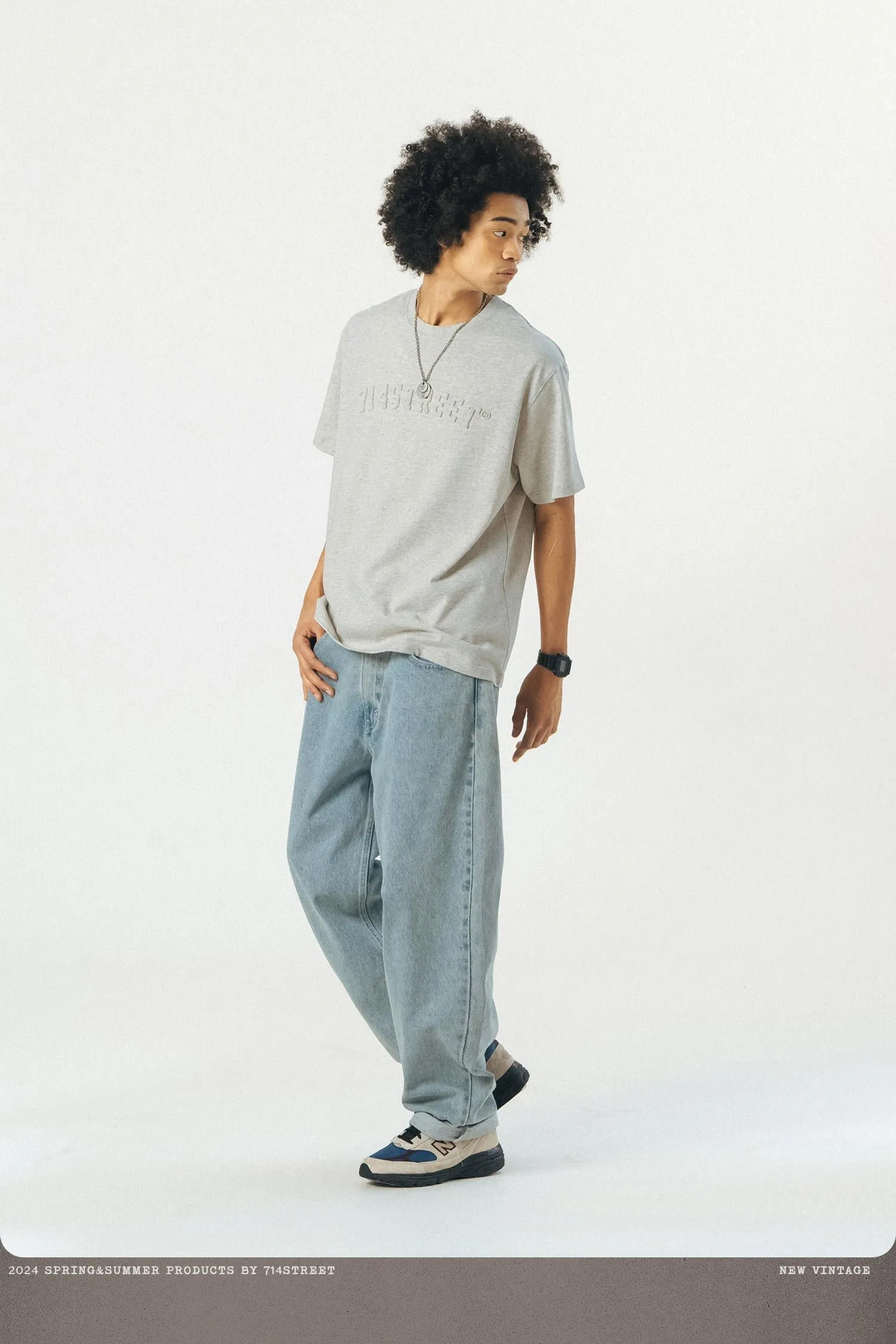 714STREET 3DロゴプリントT 714ST023