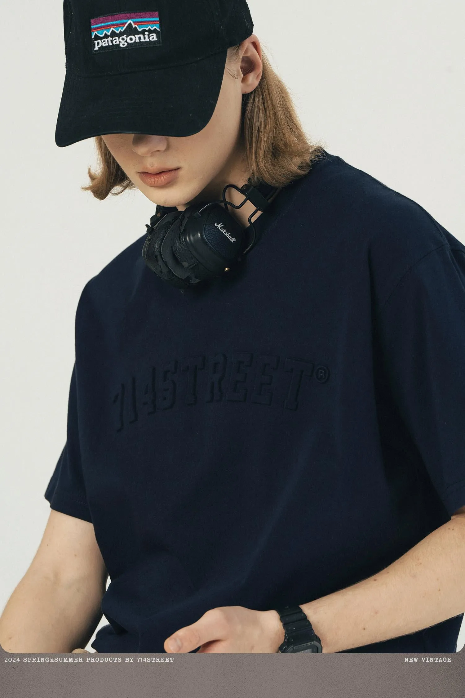 714STREET 3DロゴプリントT 714ST023