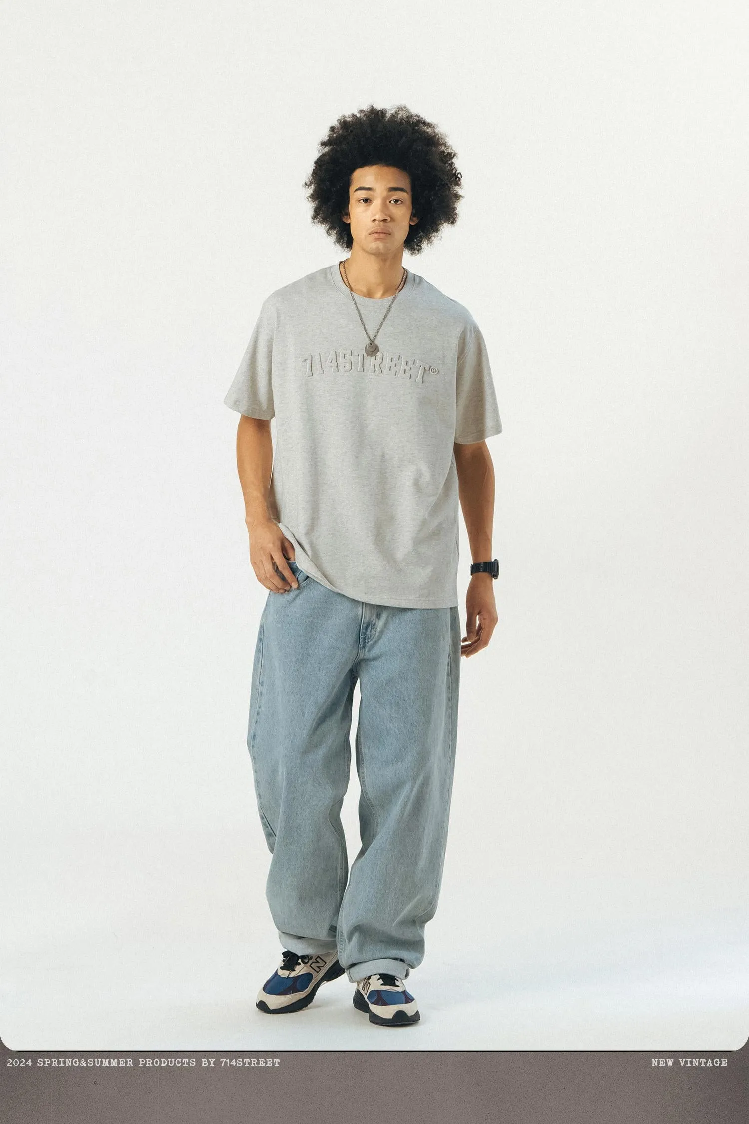 714STREET 3DロゴプリントT 714ST023