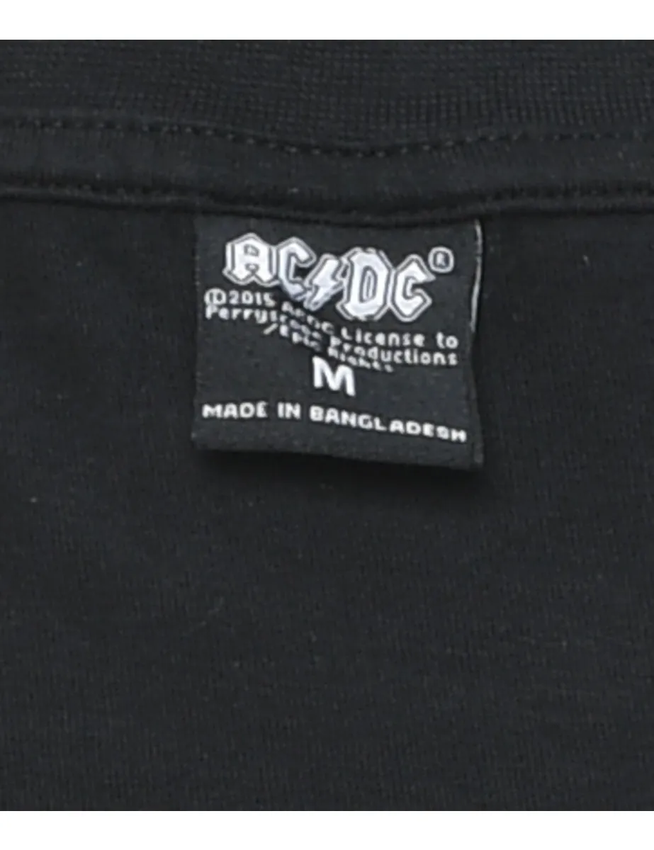 AC/DC Black, Red & White Band T-shirt - M