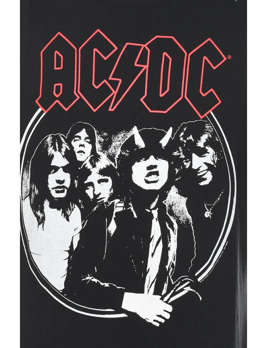 AC/DC Black, Red & White Band T-shirt - M