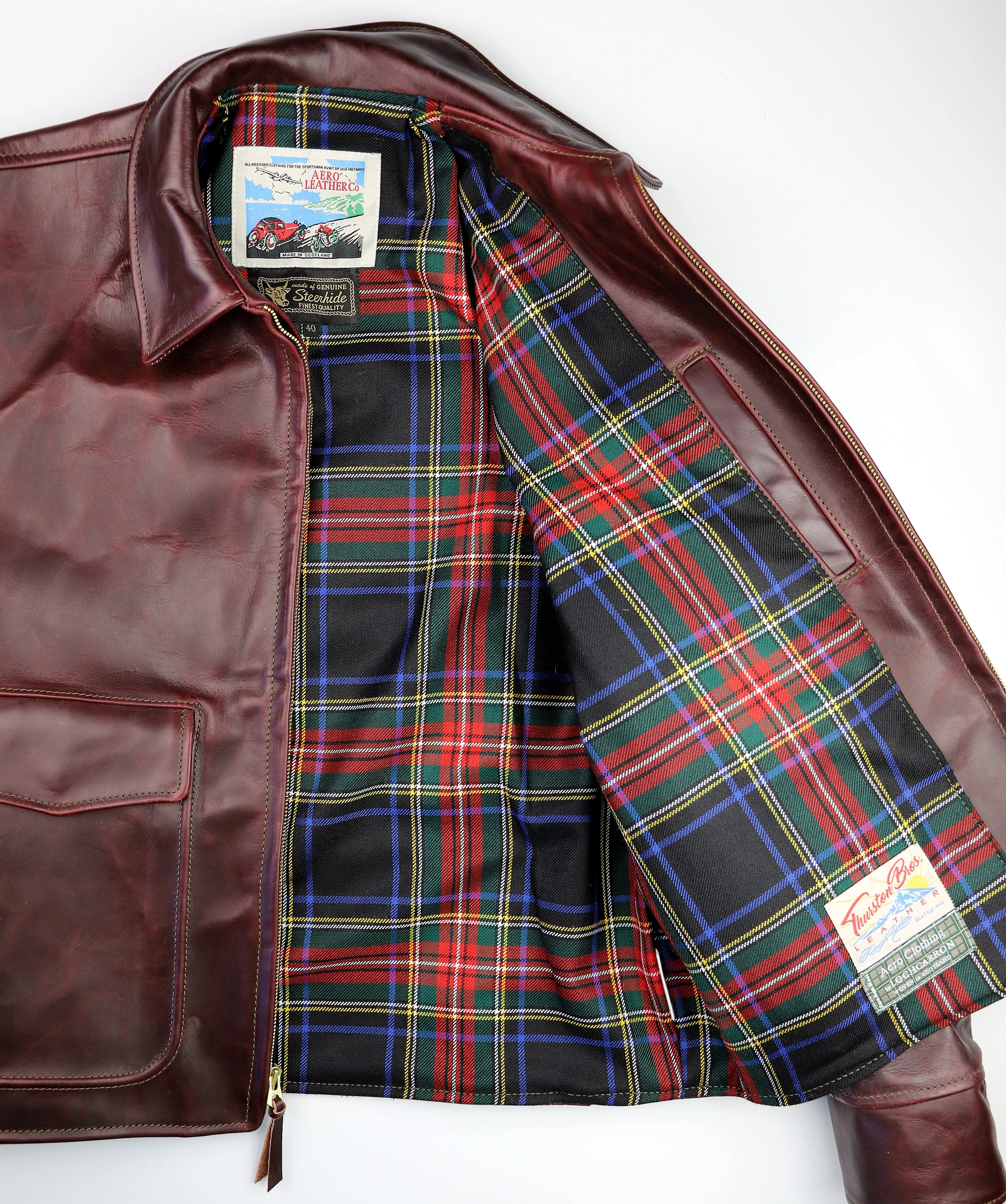 Aero Half Belt Deluxe, size 40 (fits like size 44), Cordovan CXL Steerhide