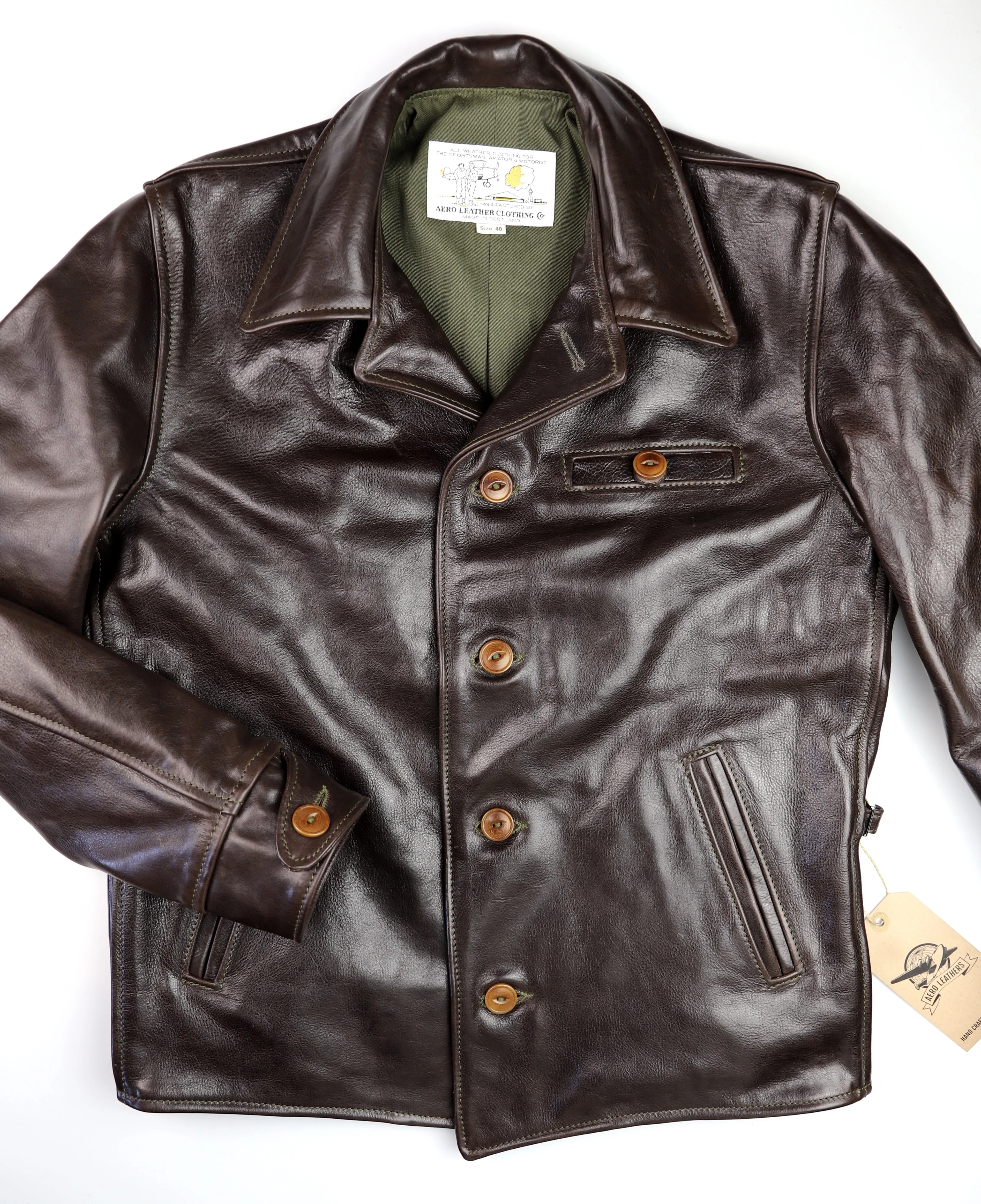 Aero Maxwell, size 40, Chestnut Badalassi Cowhide