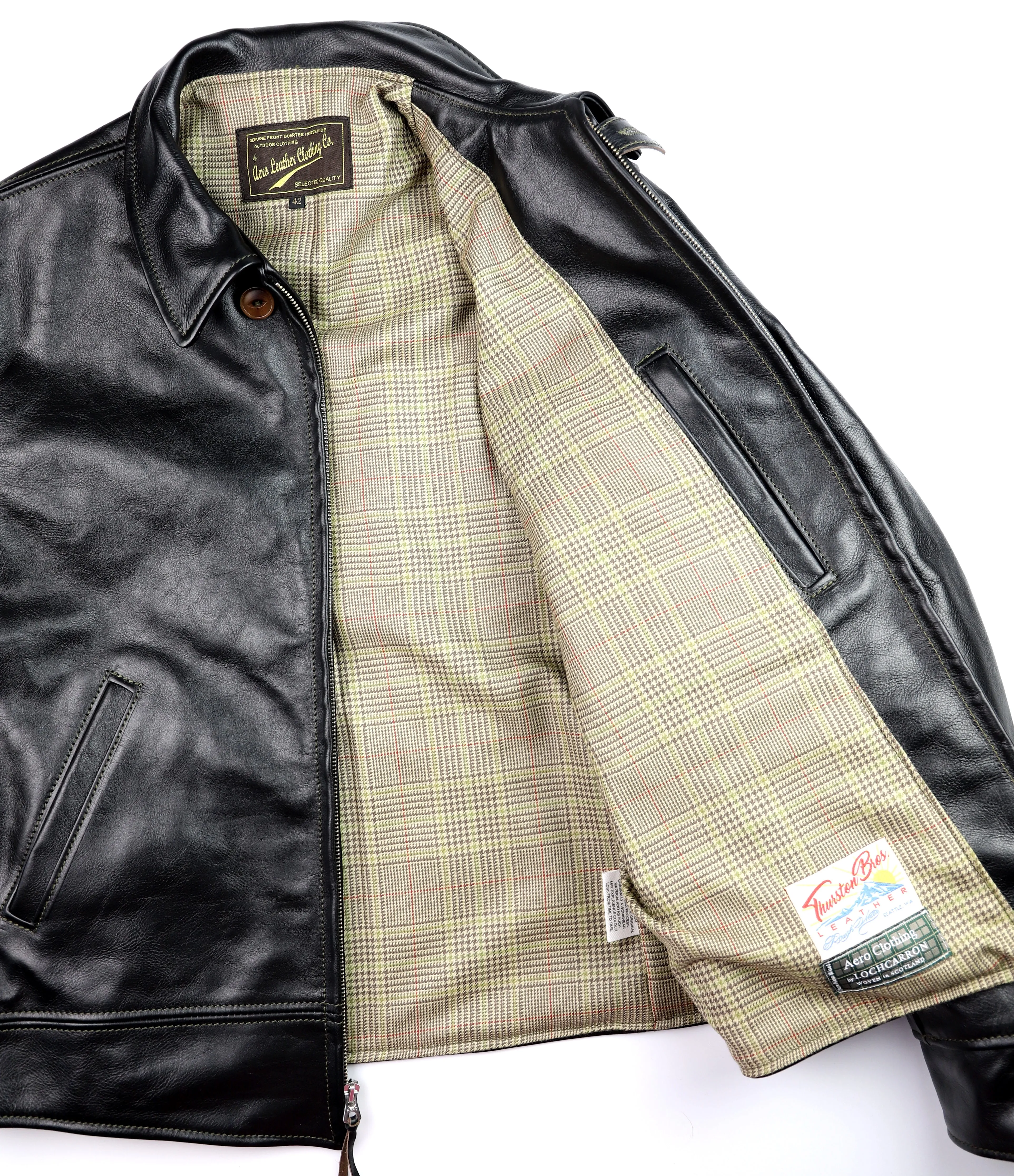 Aero Original Hercules, size 42, Blackened Brown Vicenza Horsehide