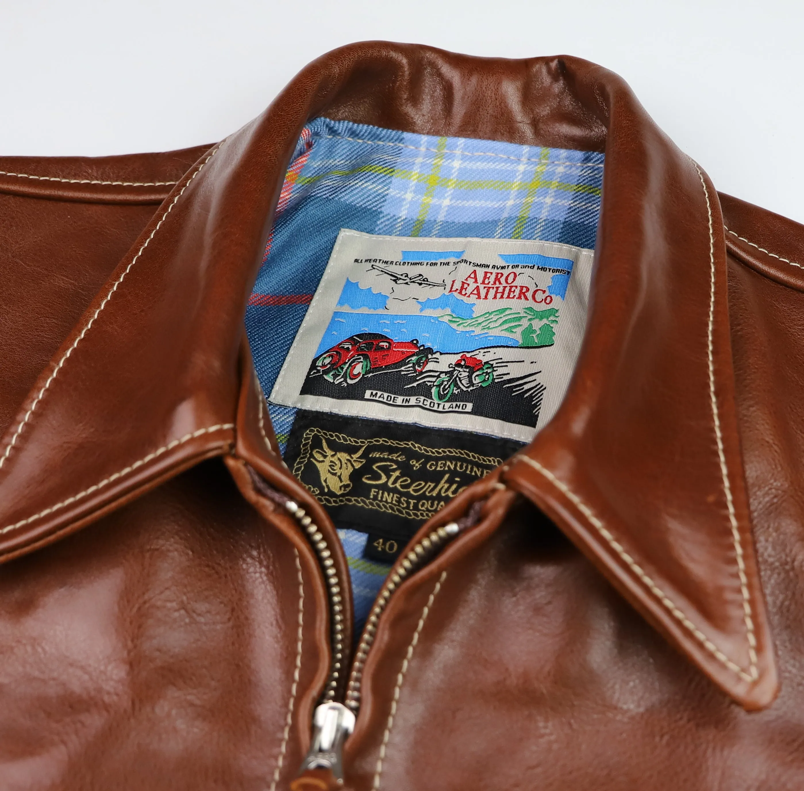 Aero Premier Highwayman, size 40, Russet Badalassi Cowhide