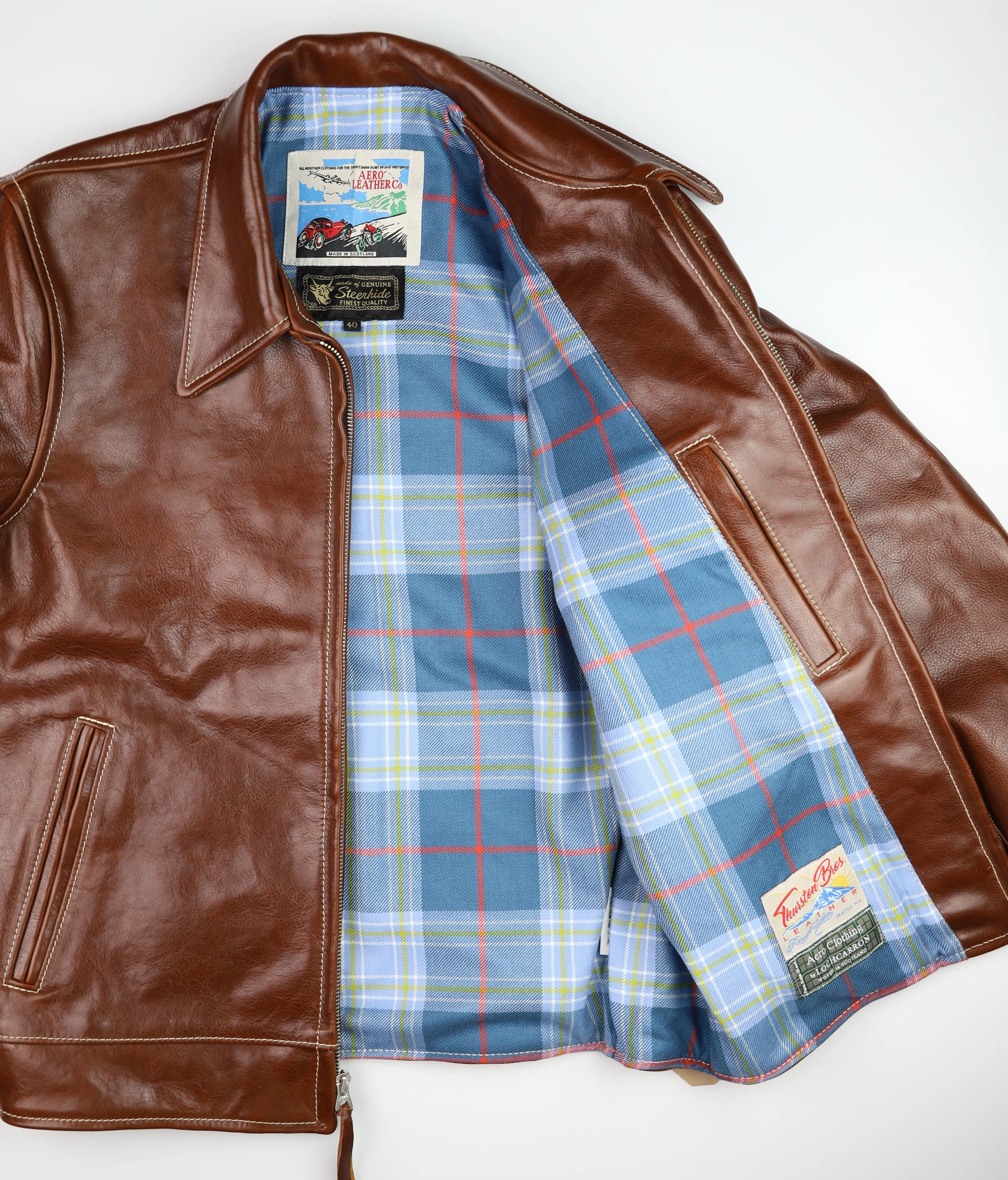 Aero Premier Highwayman, size 40, Russet Badalassi Cowhide