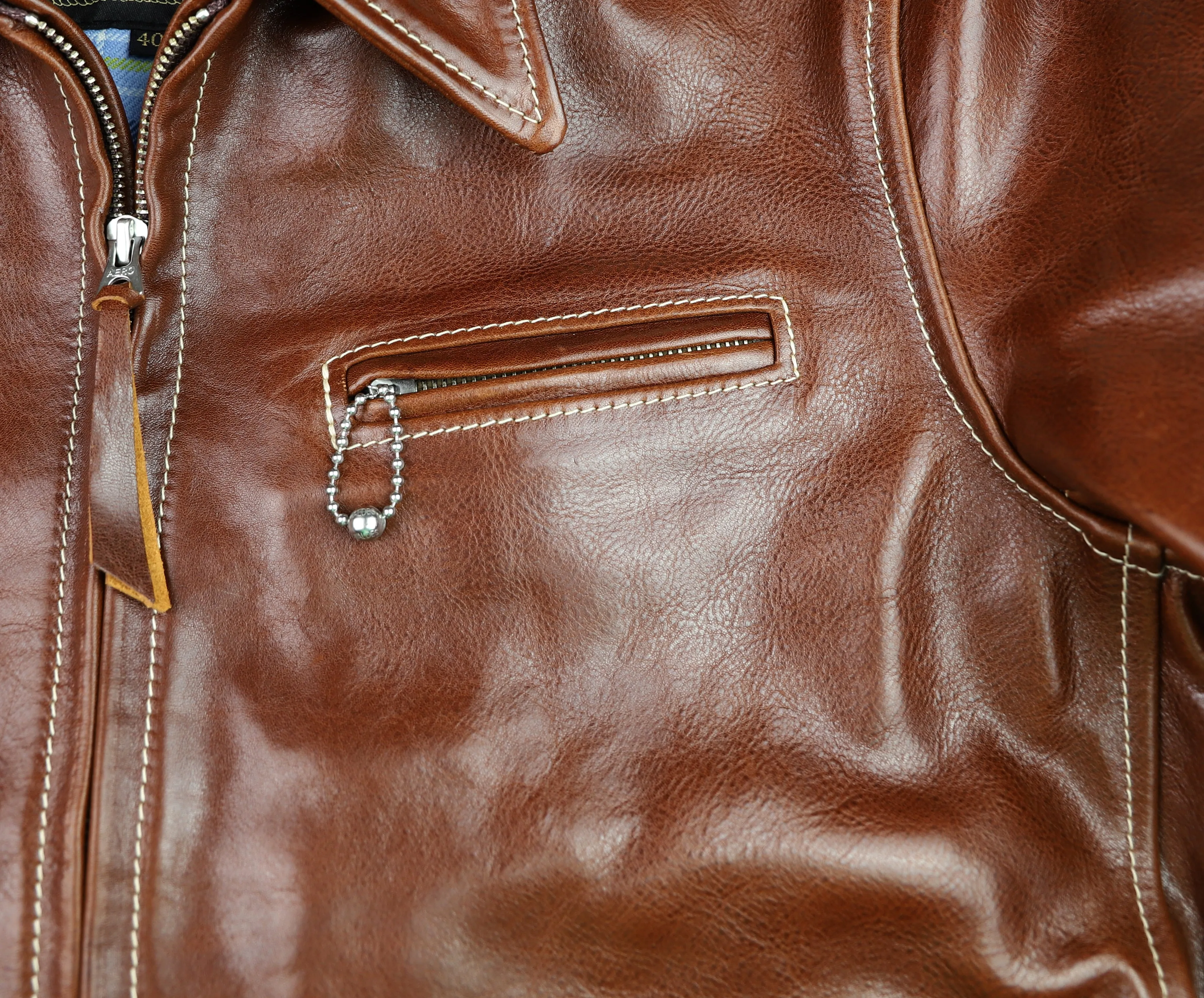 Aero Premier Highwayman, size 40, Russet Badalassi Cowhide
