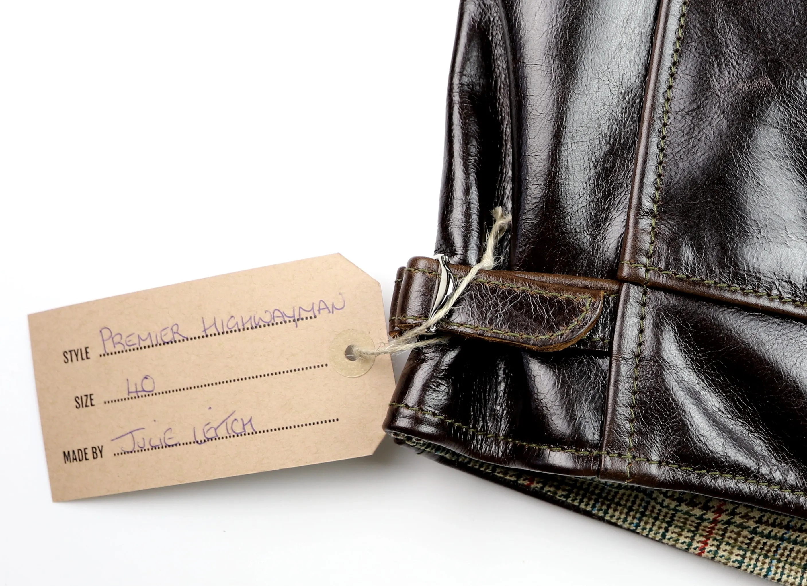 Aero Premier Highwayman, sz 40, Dark Hickory Vancouver Cowhide