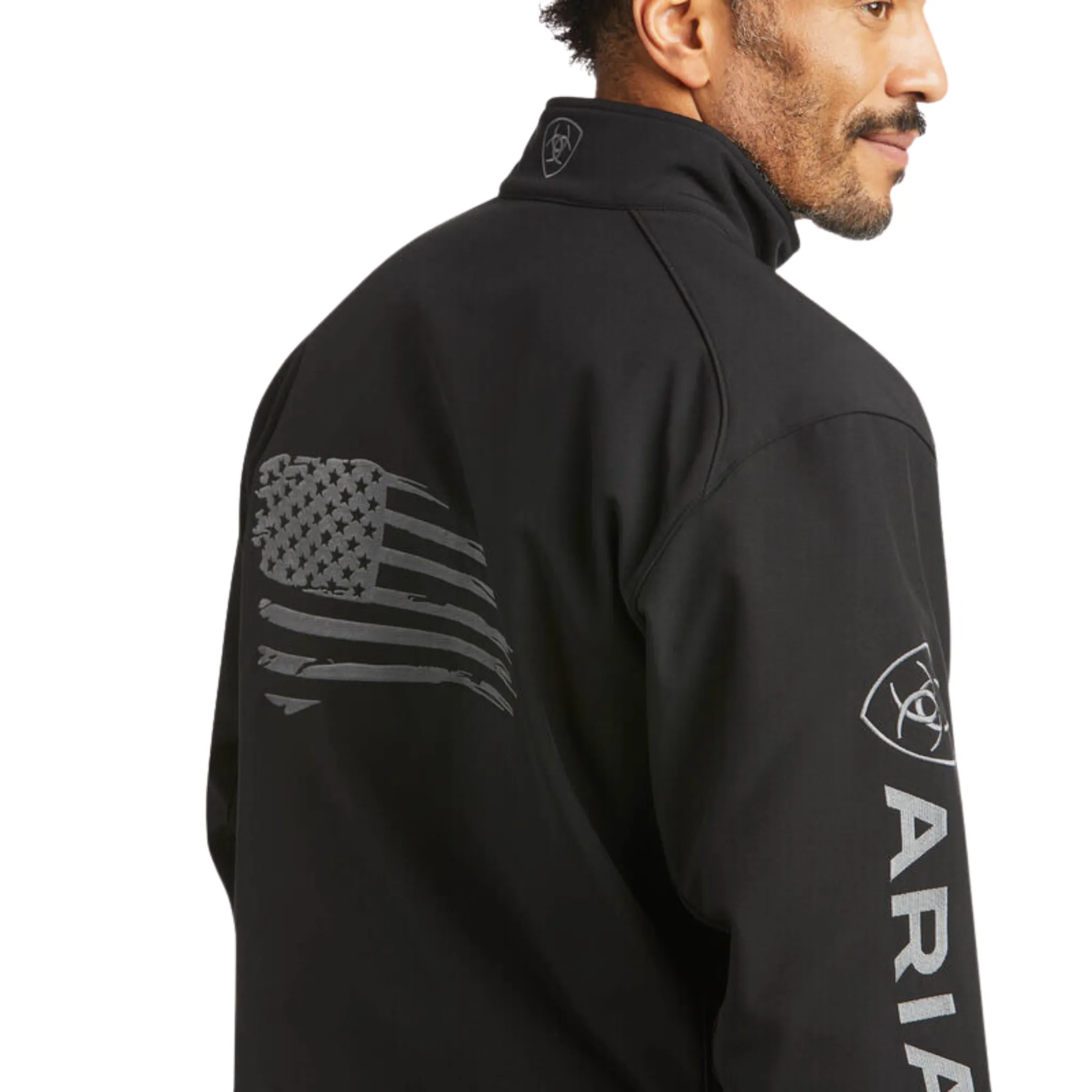 ARIAT MEN'S LOGO 2.0 PATRIOT SOFTSHELL WATER RESISTANT JACKET  - 10037439
