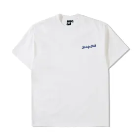 Blahdy Blah Double Logo T-Shirt: WHITE