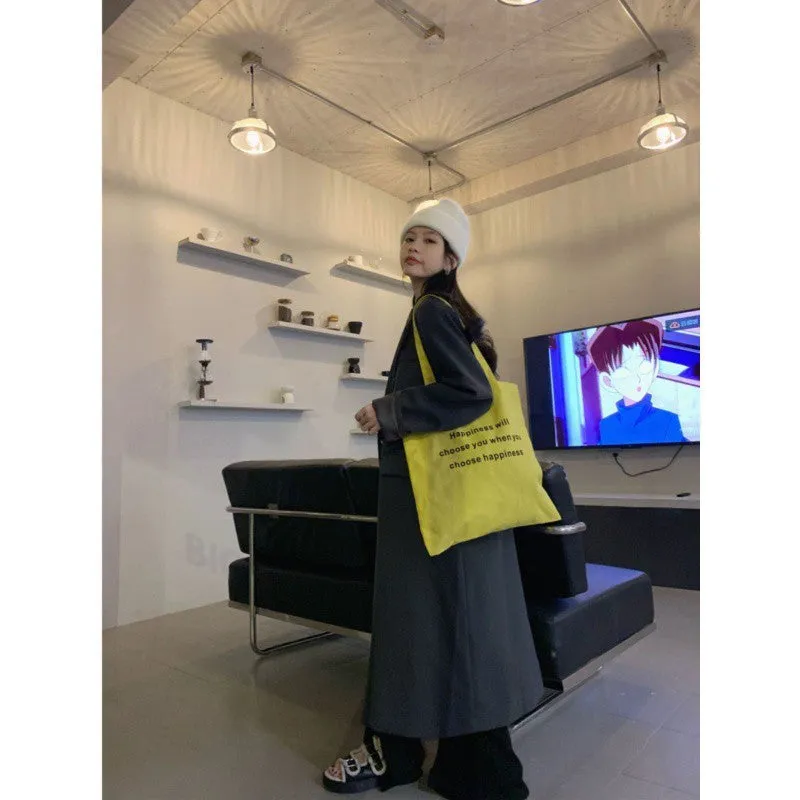 Bonnyshow classy outfits Suit Jacket for Women Trendy 2024 Spring New Tall Long to Ankle Korean Style Slimming Casual Black Suit