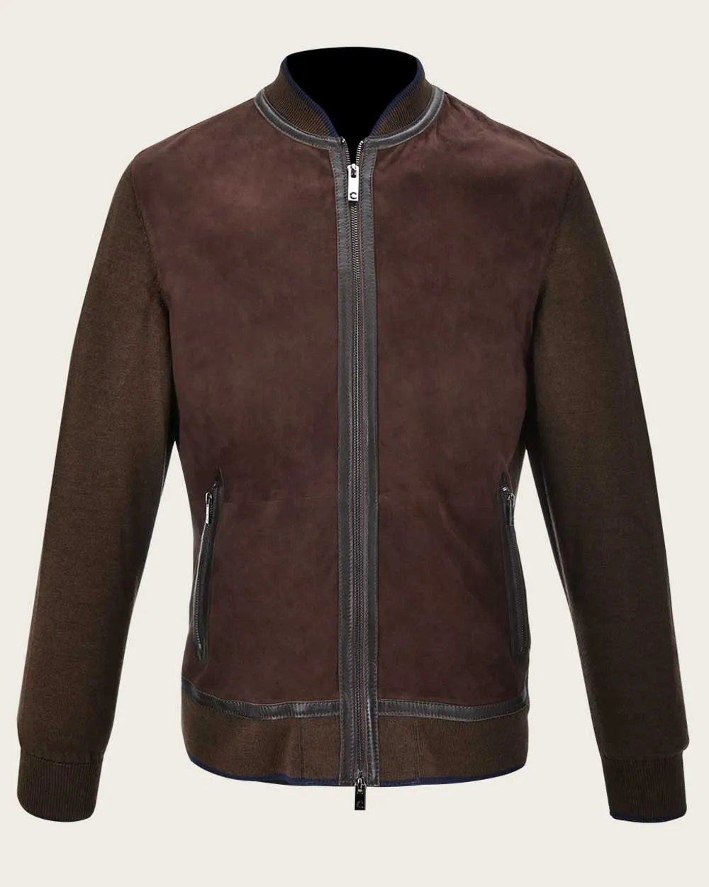 Brown nobuck finish jacket