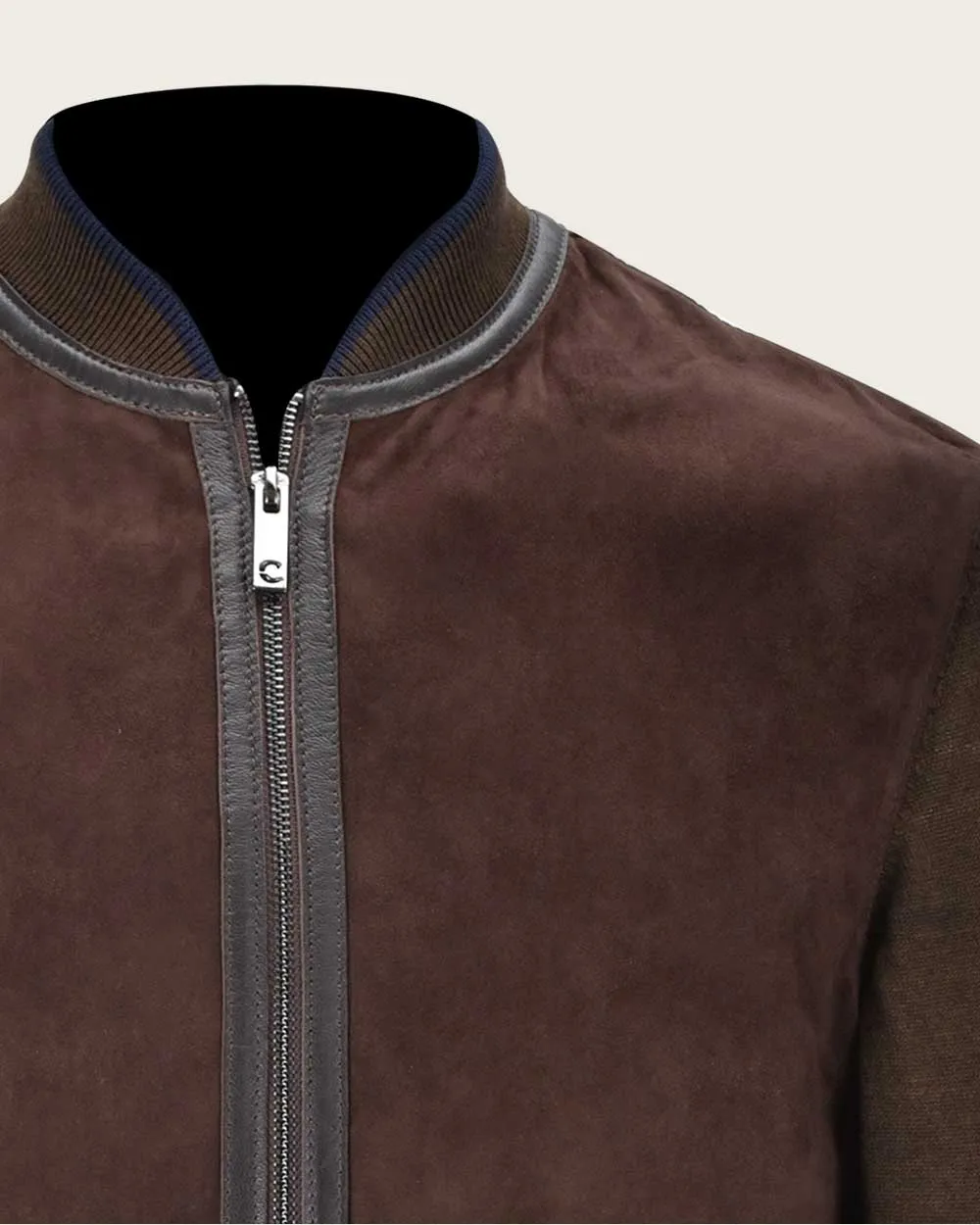 Brown nobuck finish jacket