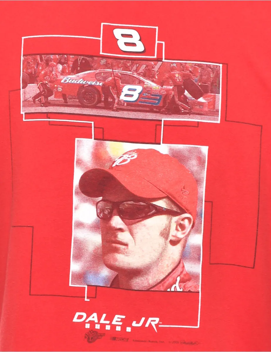 Car Racing Printed T-shirt - L