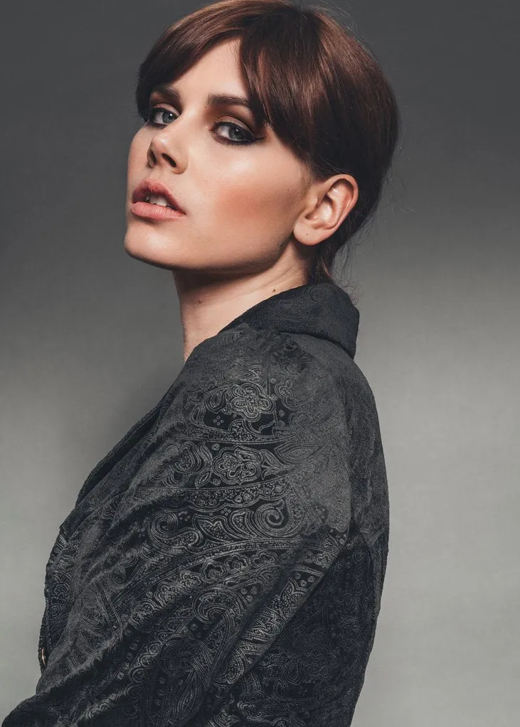 Dark Rose Victorian Steampunk Jacket with Tulle