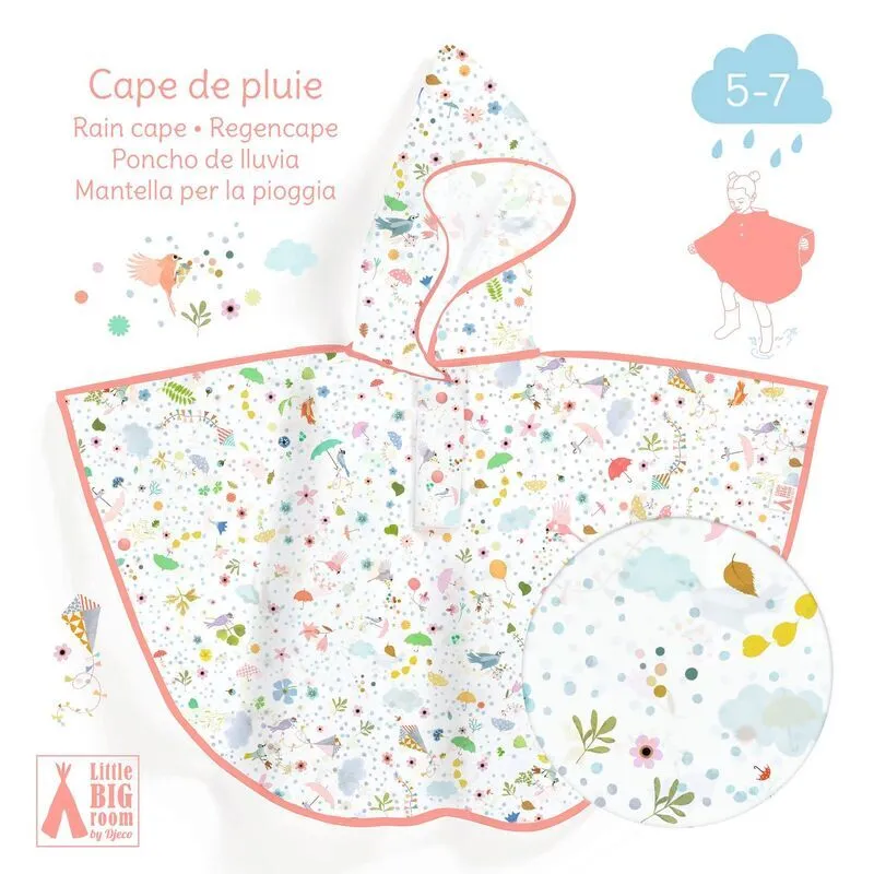 DJECO MEDIUM LIGHTNESS RAIN CAPE