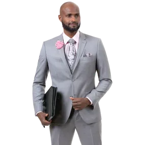 EJ Samuel Gray Ultra Slim Fit Suit M18014