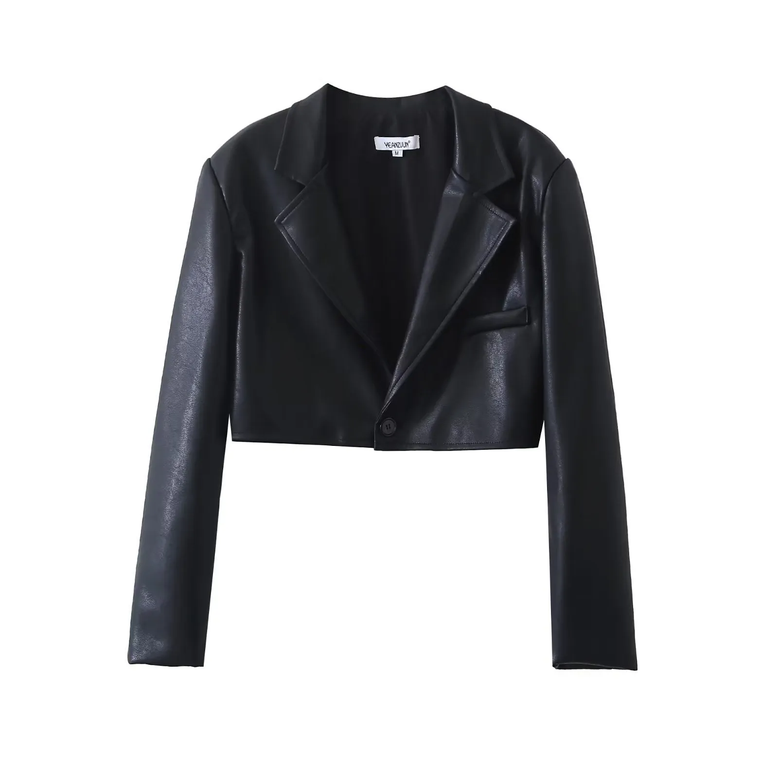 Fashionkova suede jacket INS Blogger Style Hot Girl Personalized Suit Leather Skirt Suit Women's Autumn New Short Suit Jacket  Skirt