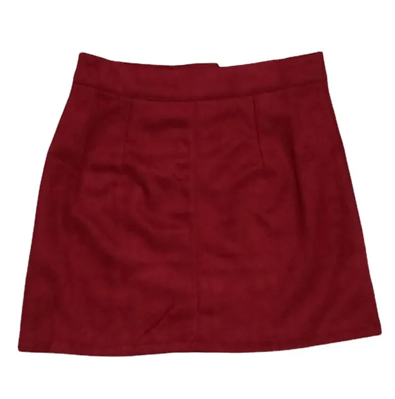 Fashionkova suede jacket outfit Women's Online Red Niche Suede High-End Fashion Autumn and Winter Skirt