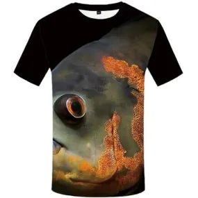 Fish T shirts Men Animal Shirt Print Tropical T shirts Funny Ocean Tshirt Printed Gothic Tshirts Cool Short Sleeve Hip hop