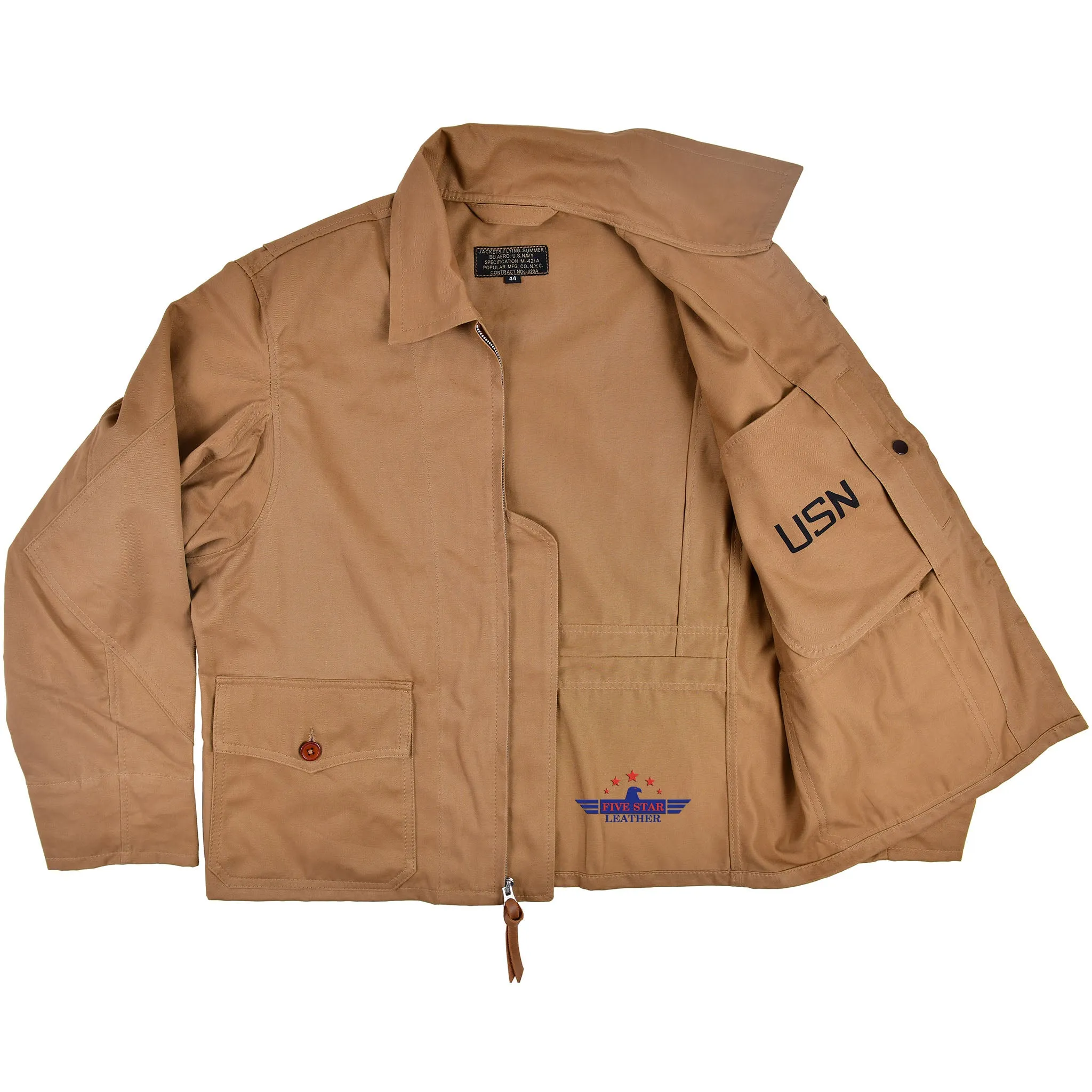 FiveStar Leather Repro U.S.NAVY M421A Summer Flight Jacket