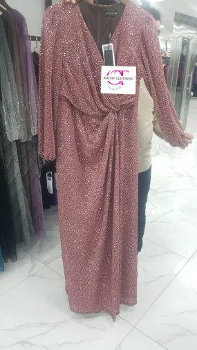 Front twisted luxury dress