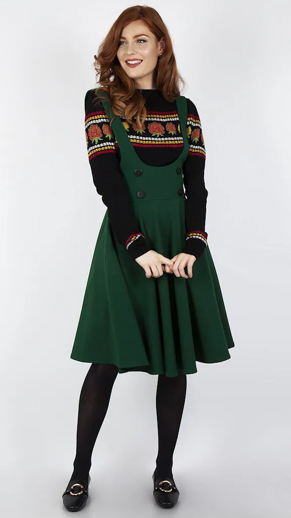 Green Overall Jumper Skirt
