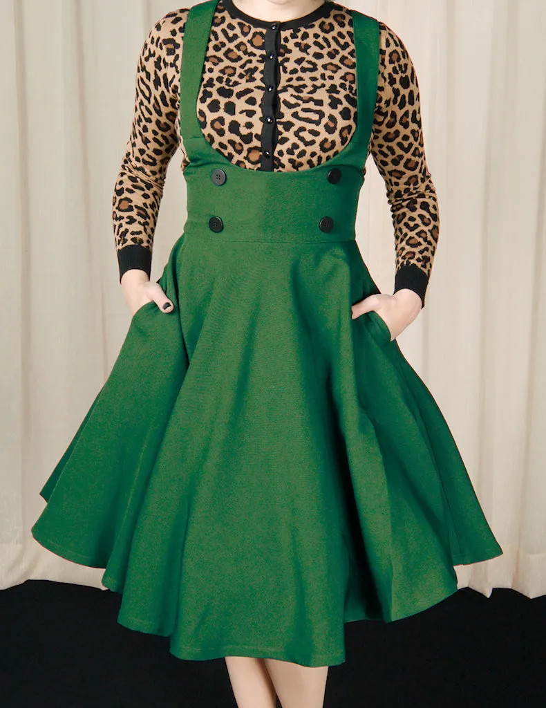 Green Overall Jumper Skirt
