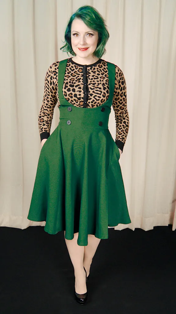 Green Overall Jumper Skirt