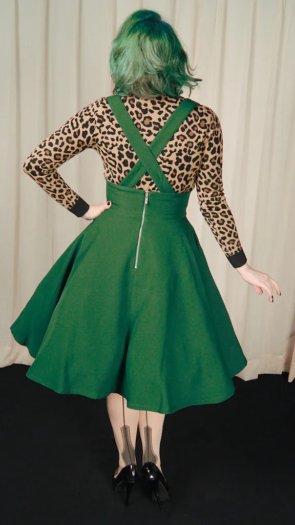 Green Overall Jumper Skirt