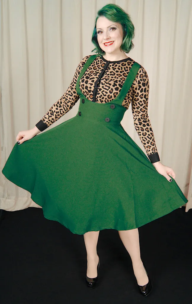 Green Overall Jumper Skirt