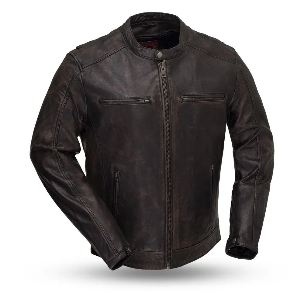 Hipster - Men's Motorcycle Leather Jacket