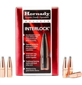 HORNADY .308 30 CAL 150 GRAIN RN INTERLOCK PROJECTILES 100 PACK  FOR 30-30 WIN