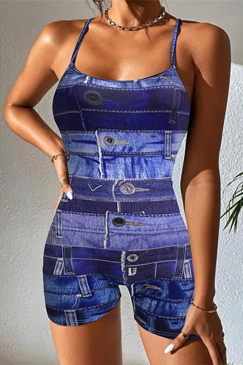 JC523 Camisole Bodycon Rompers