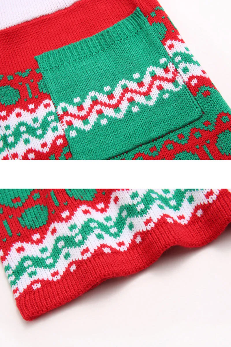 JI704 Knitted Suspender Christmas Jumpsuits