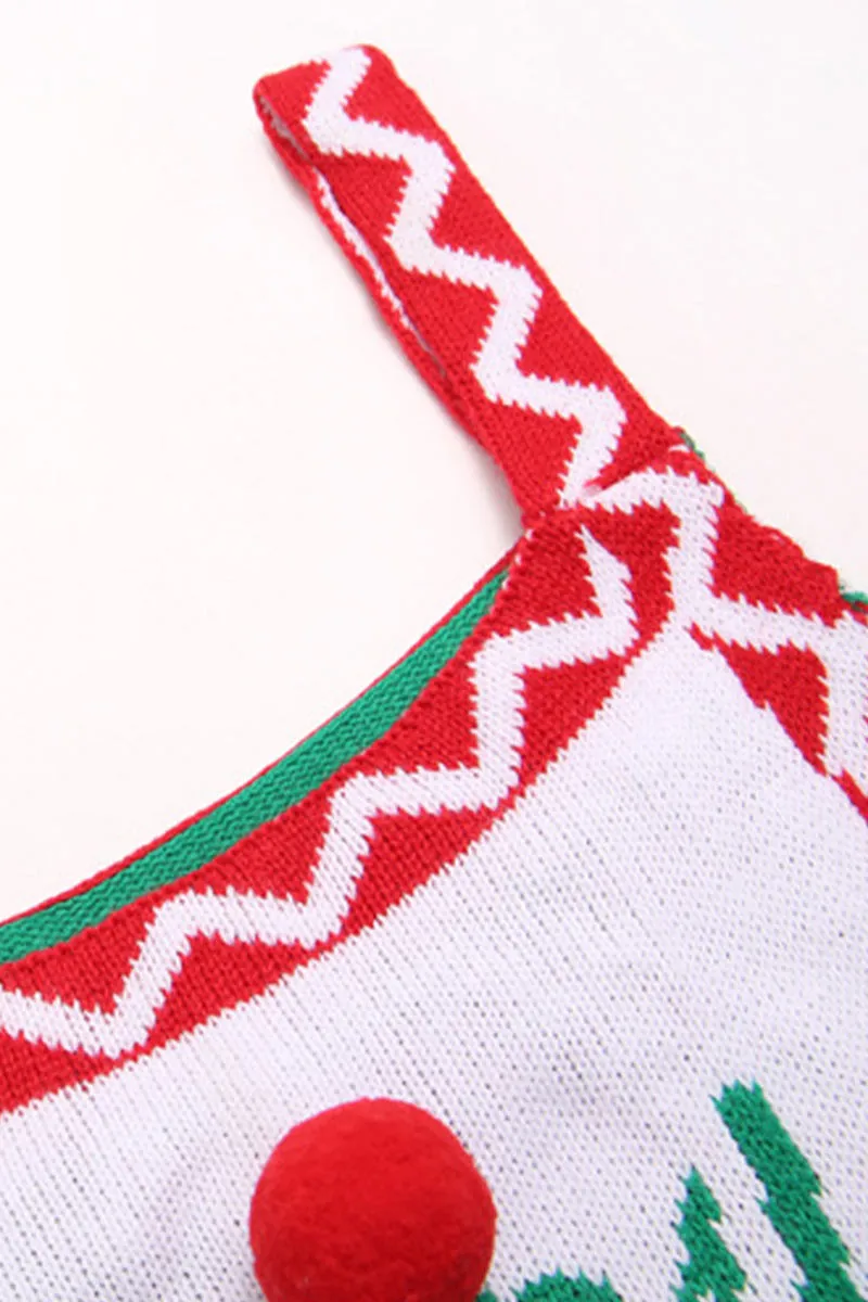 JI704 Knitted Suspender Christmas Jumpsuits