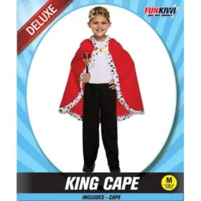 Kids Deluxe King Cape - M