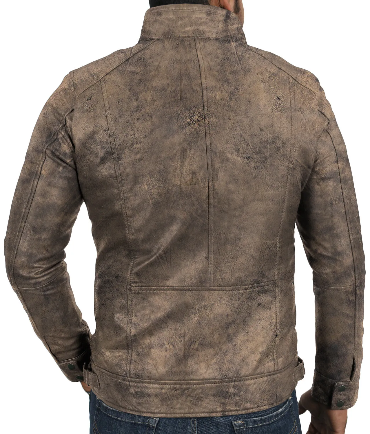 Leather Jackets Hub Mens Genuine Lambskin Leather Jacket (Black, Classic Jacket) - 1501196