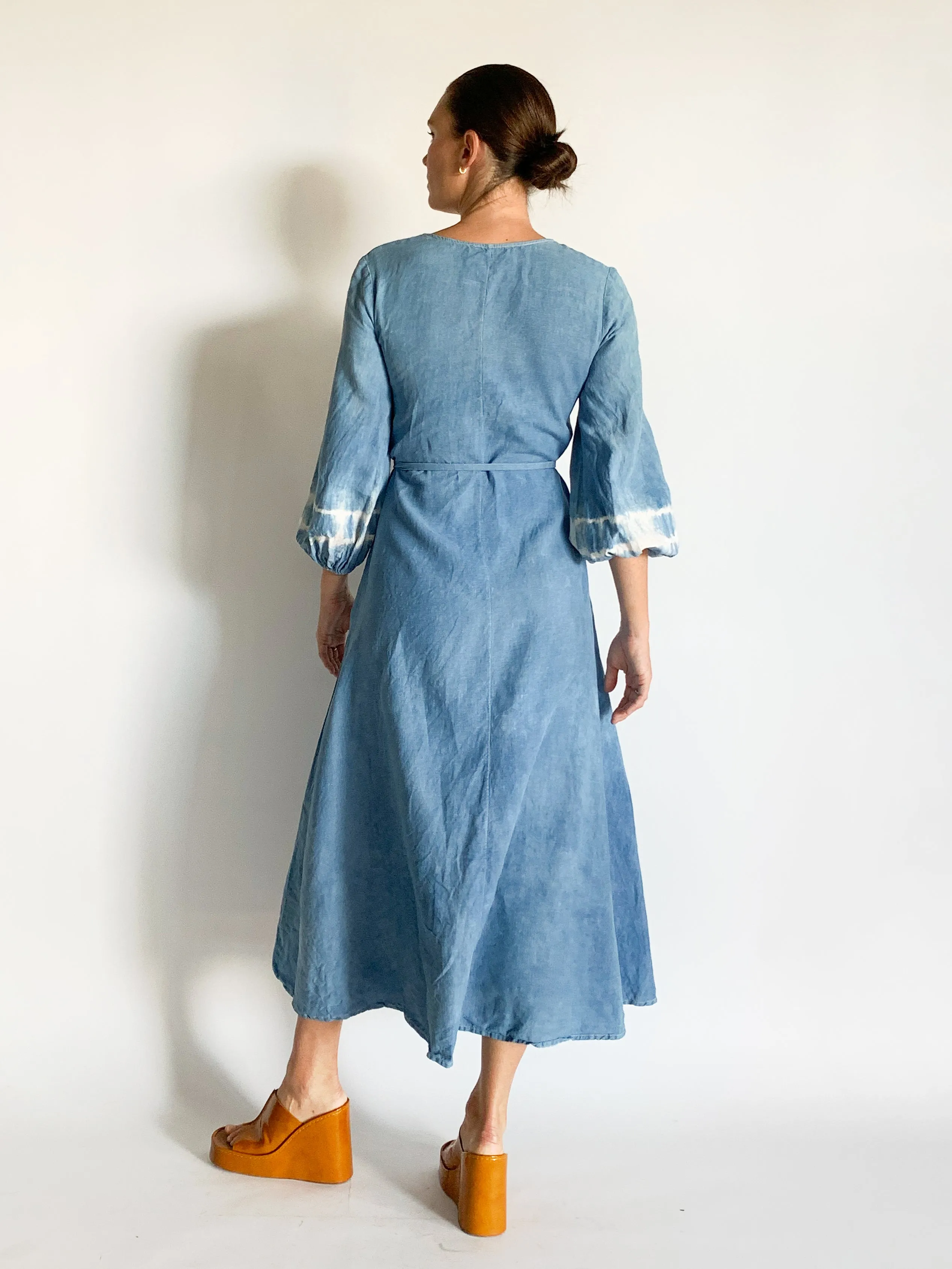Linen Wrap Dress