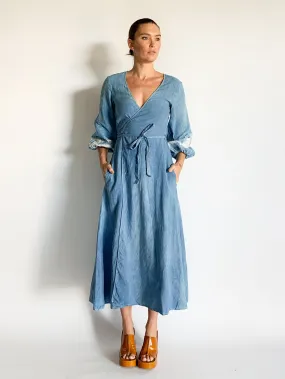 Linen Wrap Dress