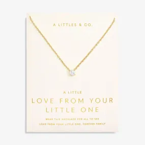 Love From Your Little Ones Gold Necklacce