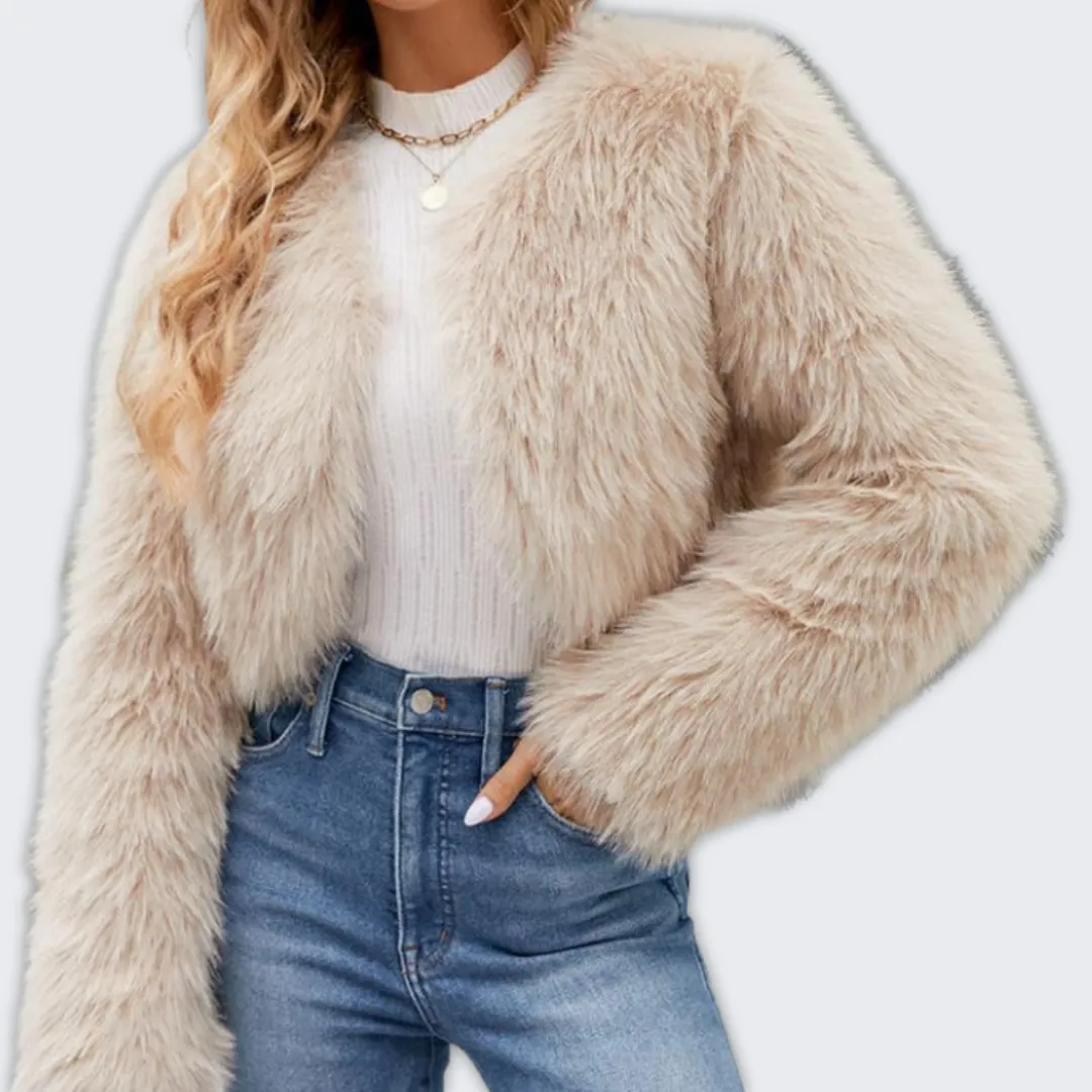 Luxurious Fluffy Faux Fur Winter Coat for Stylish Elegance and Warmth