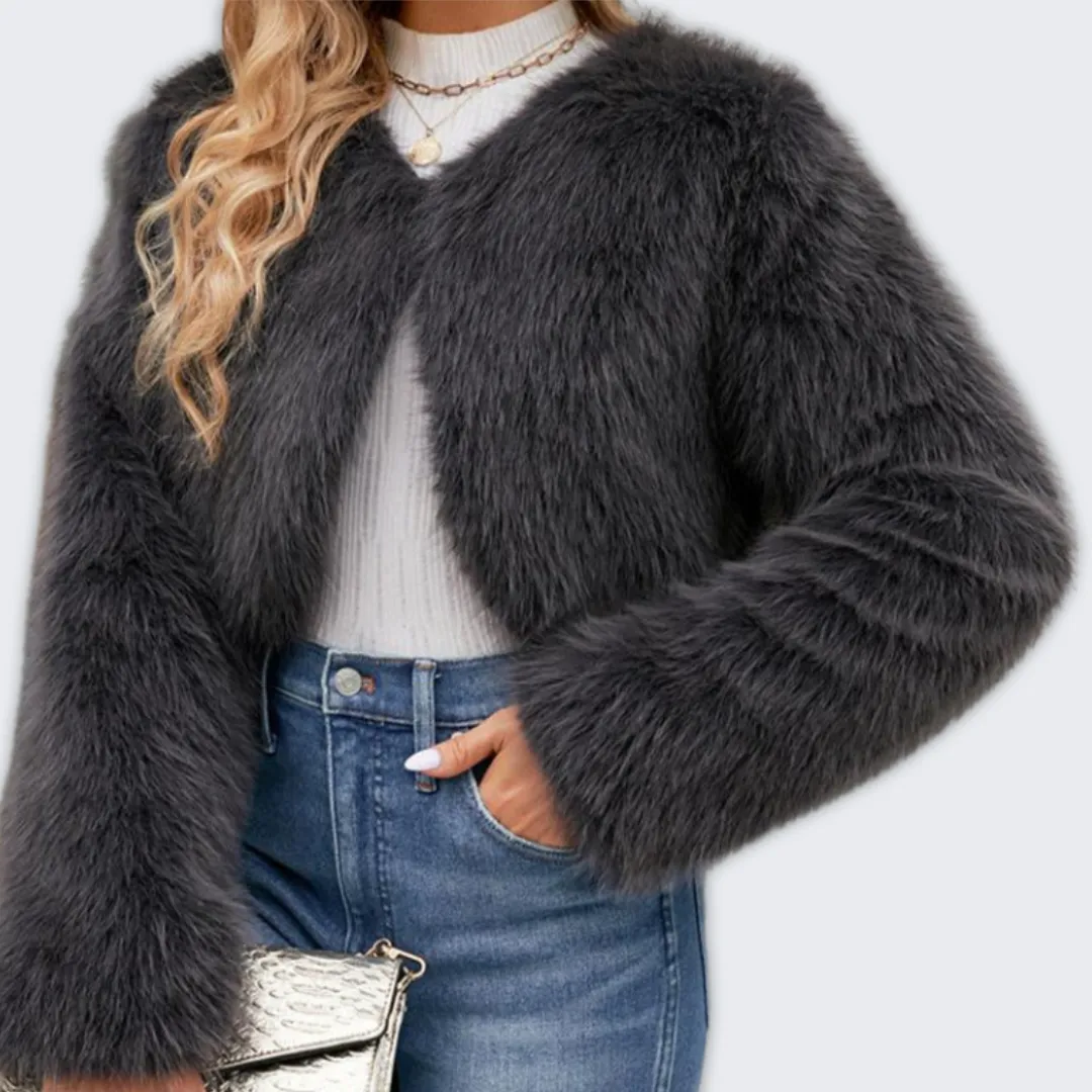Luxurious Fluffy Faux Fur Winter Coat for Stylish Elegance and Warmth