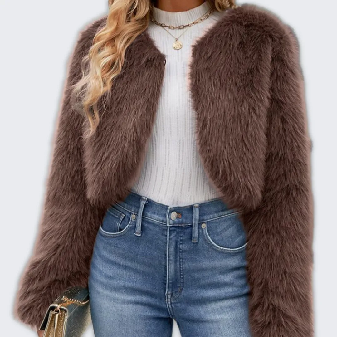 Luxurious Fluffy Faux Fur Winter Coat for Stylish Elegance and Warmth
