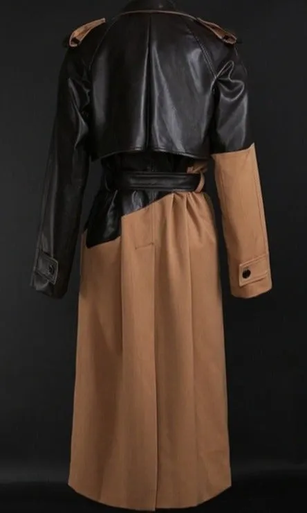 Mixed fabric Trench Coat for UNUSUAL Winter