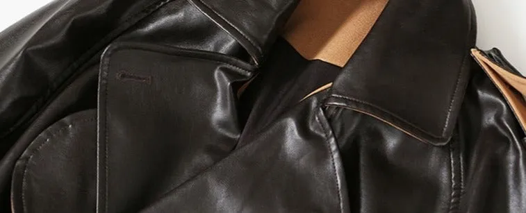 Mixed fabric Trench Coat for UNUSUAL Winter