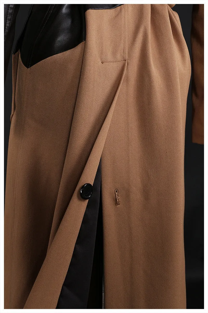 Mixed fabric Trench Coat for UNUSUAL Winter
