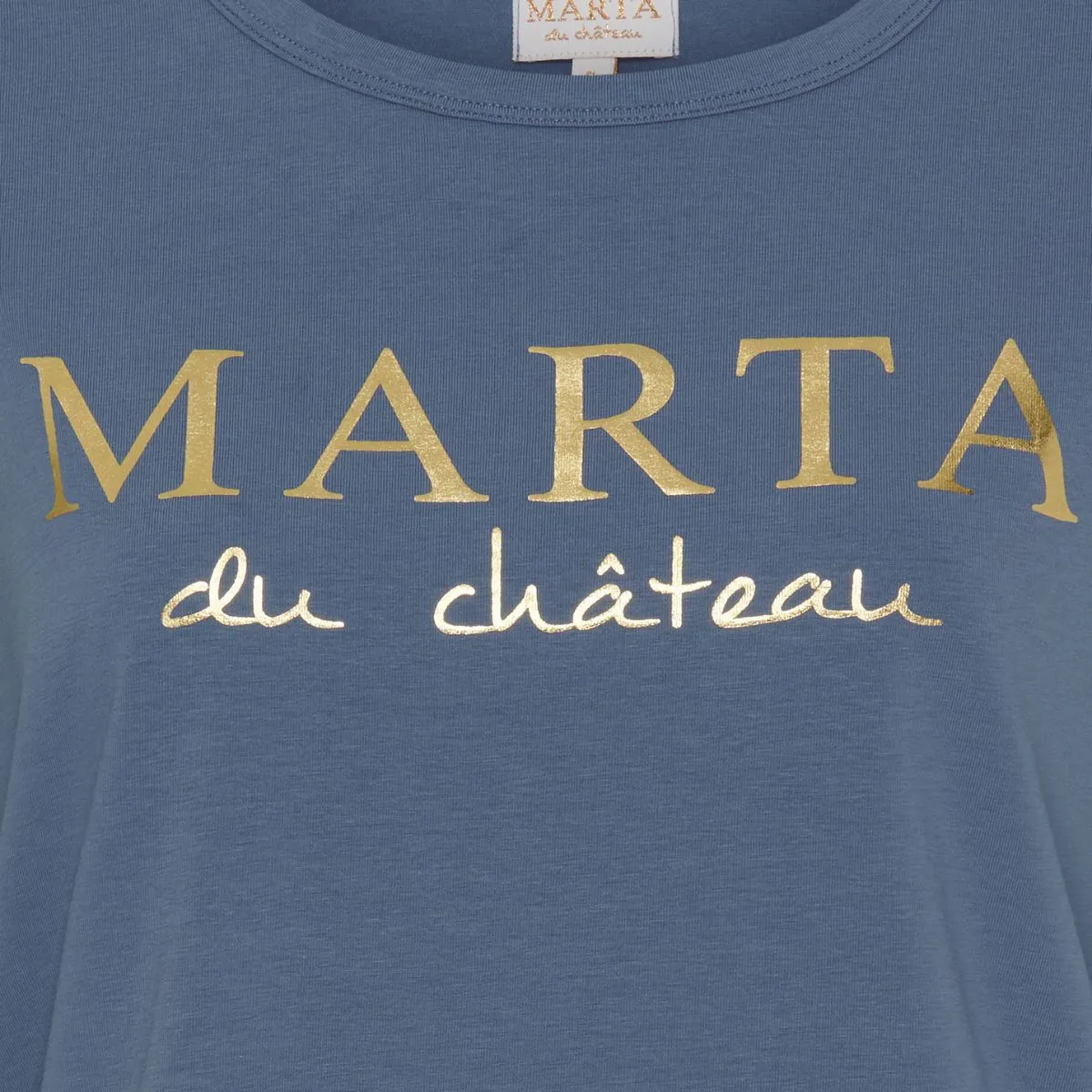 MT-002-S Marta du Cháteau jeanette tee Denim blue