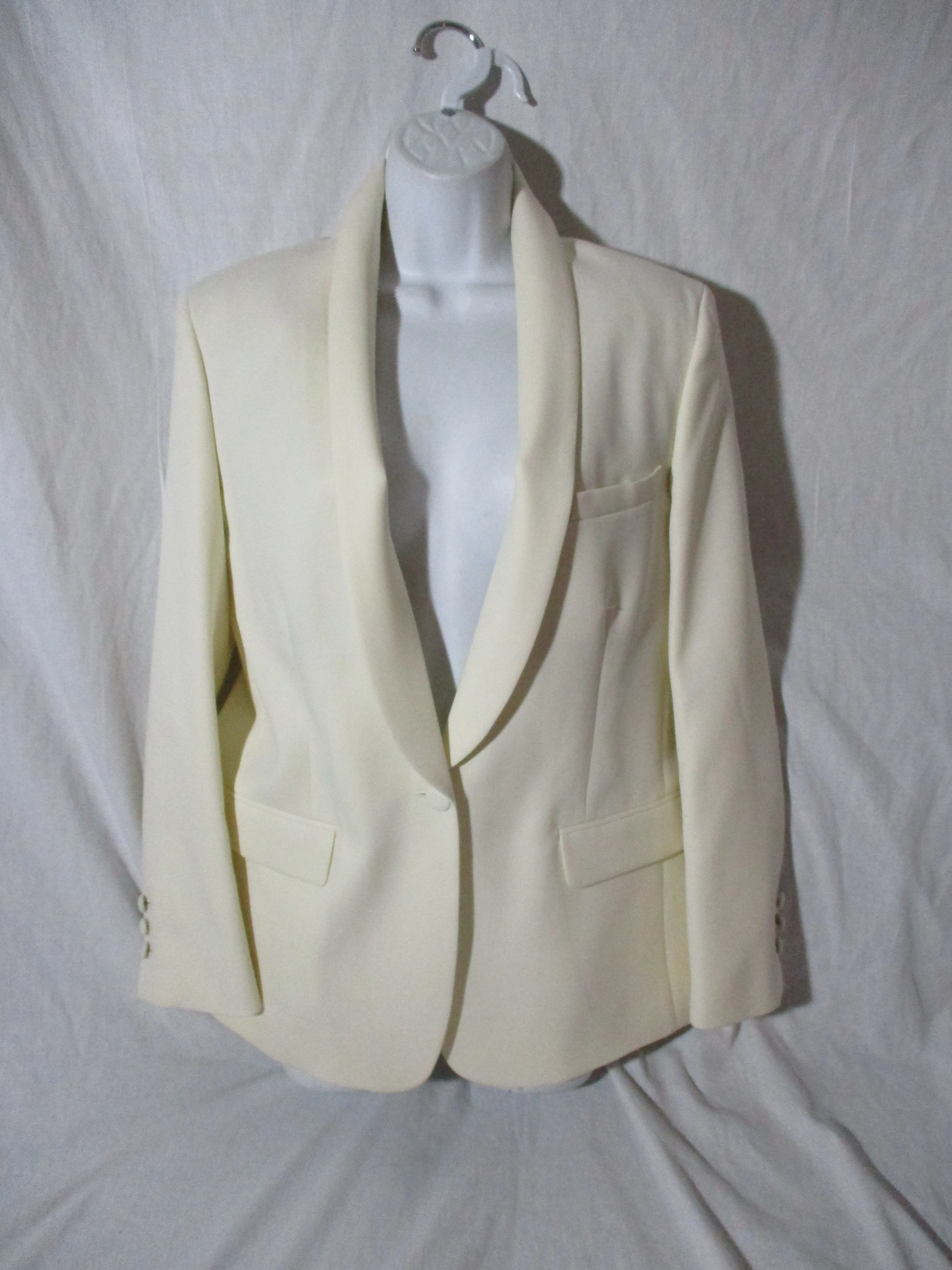NEW NWT BALMAIN PARIS Wool BLAZER 38 WHITE Formal Wedding Event